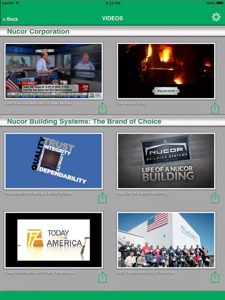 Capturas de pantalla de Nucor Building Systems Toolbox iPad 