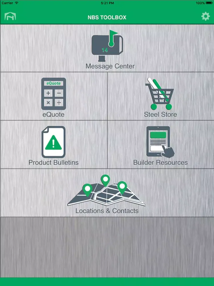 Capturas de pantalla de Nucor Building Systems Toolbox iPad 