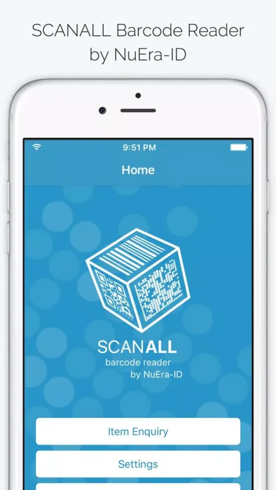 Zrzuty ekranu NuEra ID ScanAll Barcode Reader