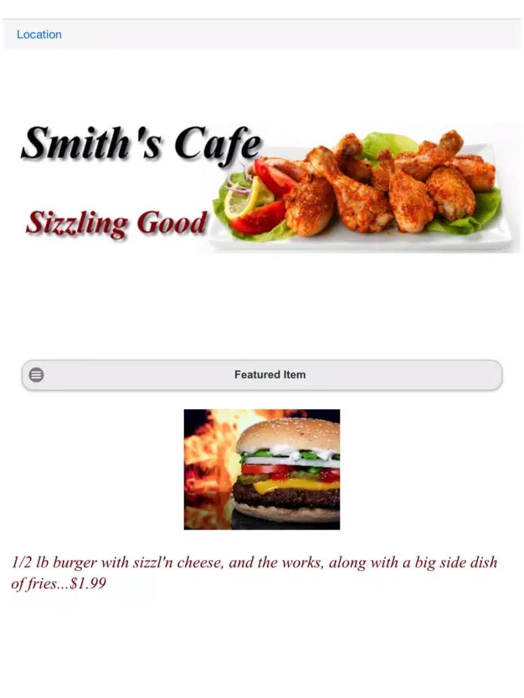 ภาพหน้าจอของ Smith's Cafe iPad 