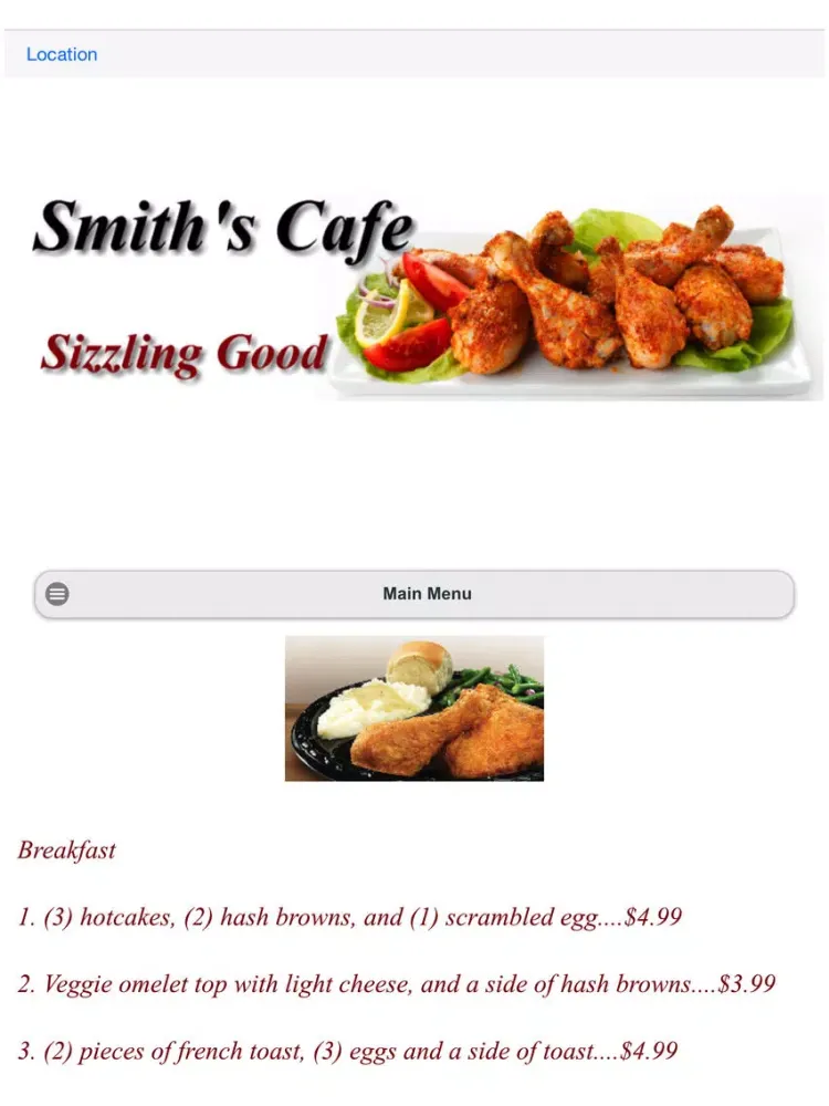 ภาพหน้าจอของ Smith's Cafe iPad 