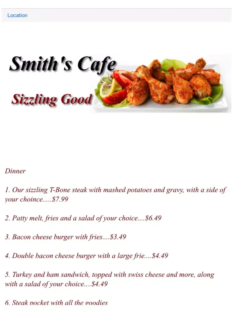 ภาพหน้าจอของ Smith's Cafe iPad 