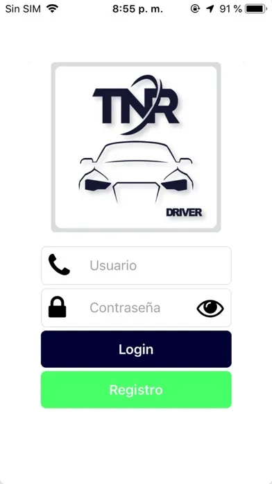 Tangkapan skrin TNR Driver