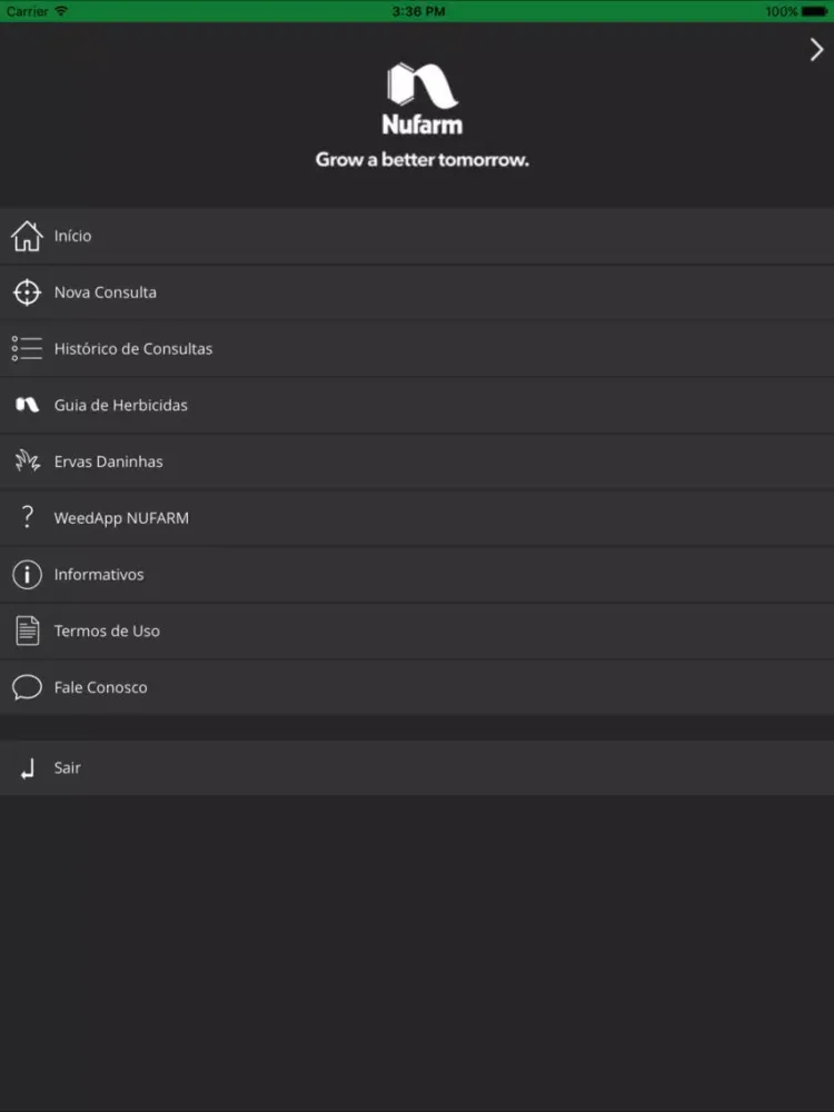 WeedApp Nufarm iPad  Screenshots