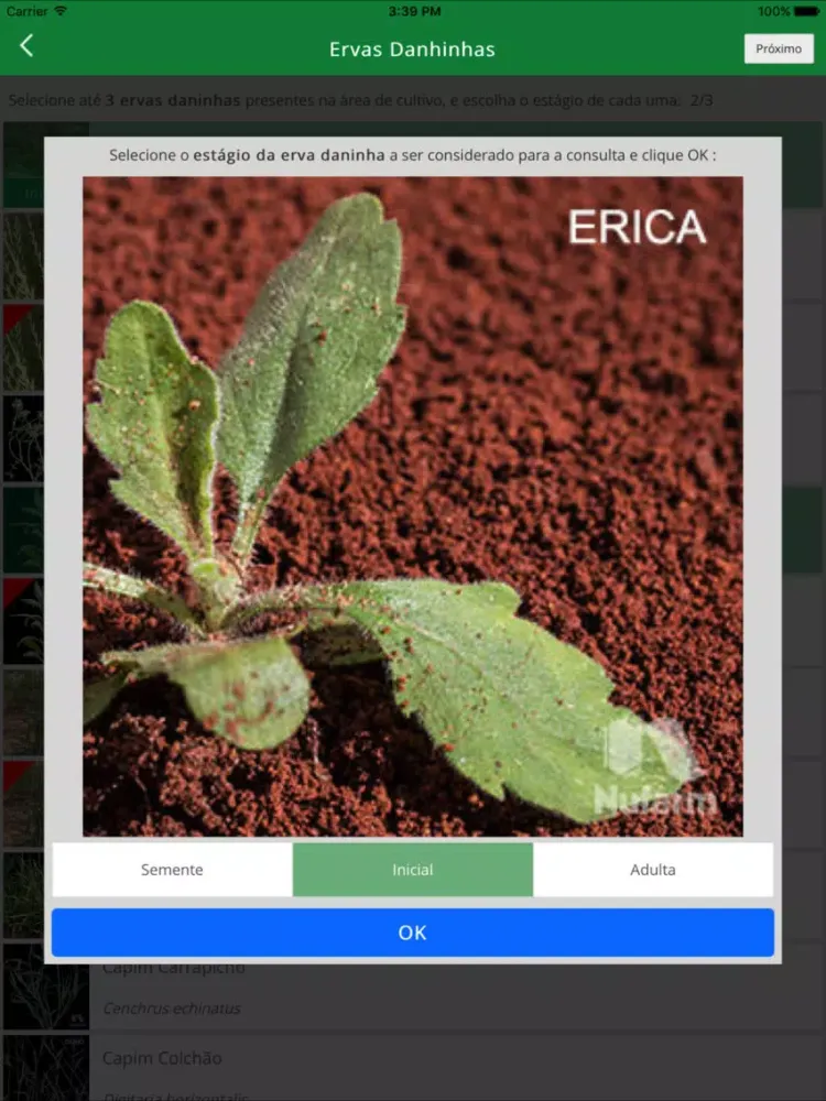 WeedApp Nufarm iPad  Screenshots