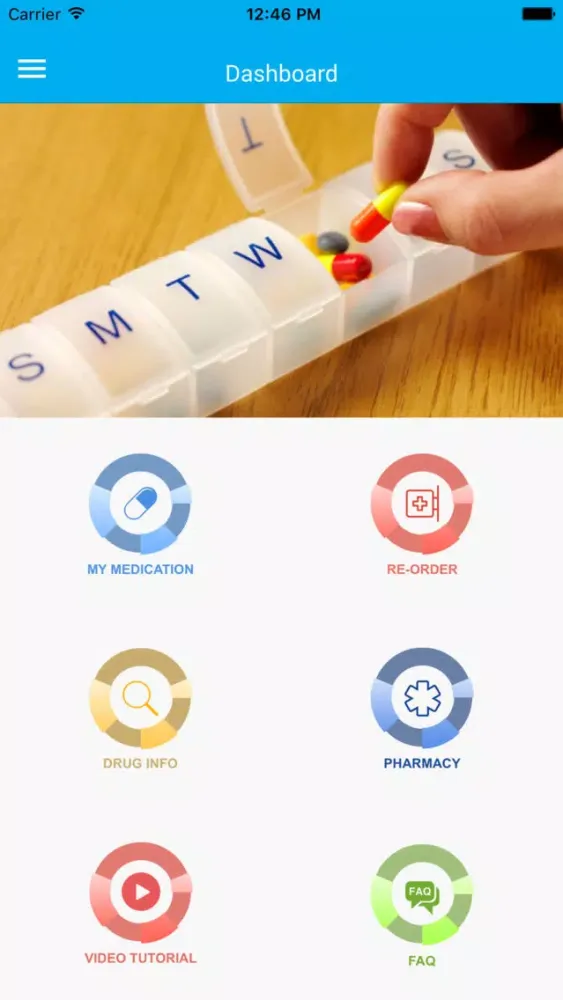 Ảnh chụp màn hình của NUH myMeds