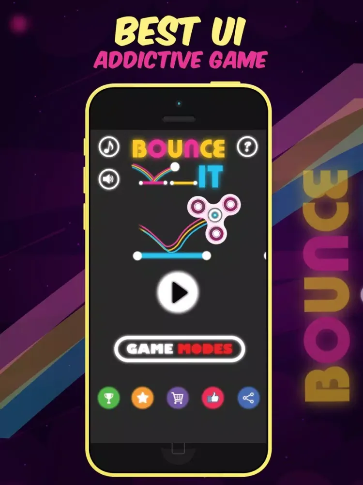 Fidget Spinner - Tap to Bounce Simulator 2k17 iPad  سکرین شاٹس