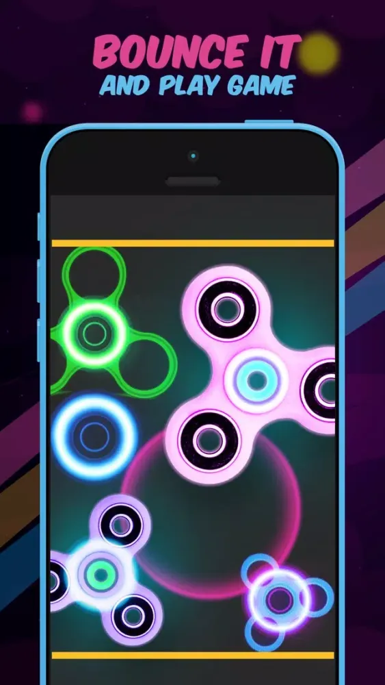 Fidget Spinner - Tap to Bounce Simulator 2k17 سکرین شاٹس