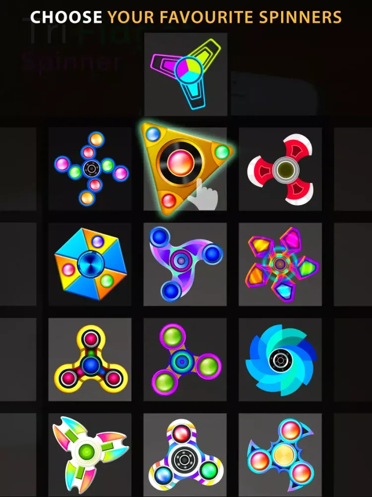 Fidget Spinner Toy - Top Hand Finger Simulator iPad  Screenshots