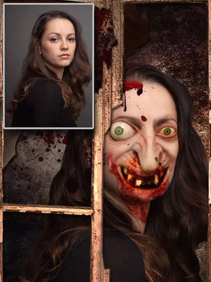 Screenshot di Zombie My Face - Get Zombified Face Effects,Filters,doodle & Stickers Photo Camera Booth Editor iPad 