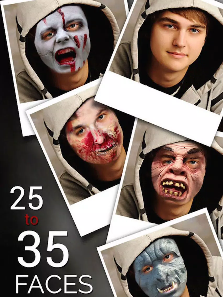 Screenshot di Zombie My Face - Get Zombified Face Effects,Filters,doodle & Stickers Photo Camera Booth Editor iPad 