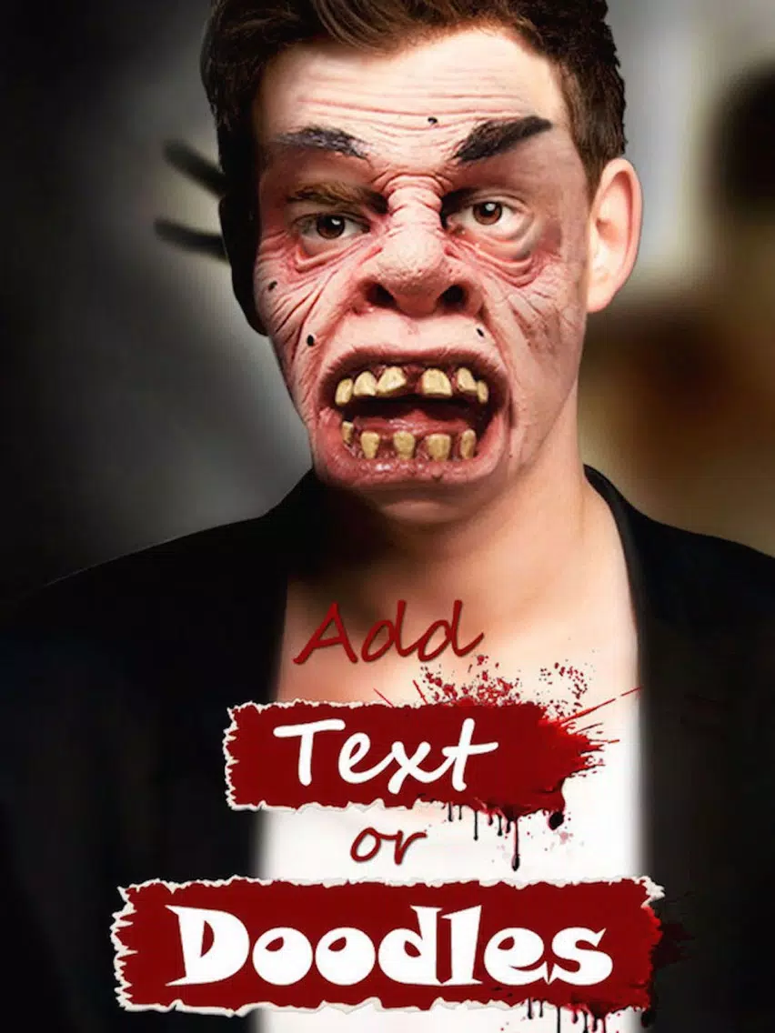 Screenshot di Zombie My Face - Get Zombified Face Effects,Filters,doodle & Stickers Photo Camera Booth Editor iPad 