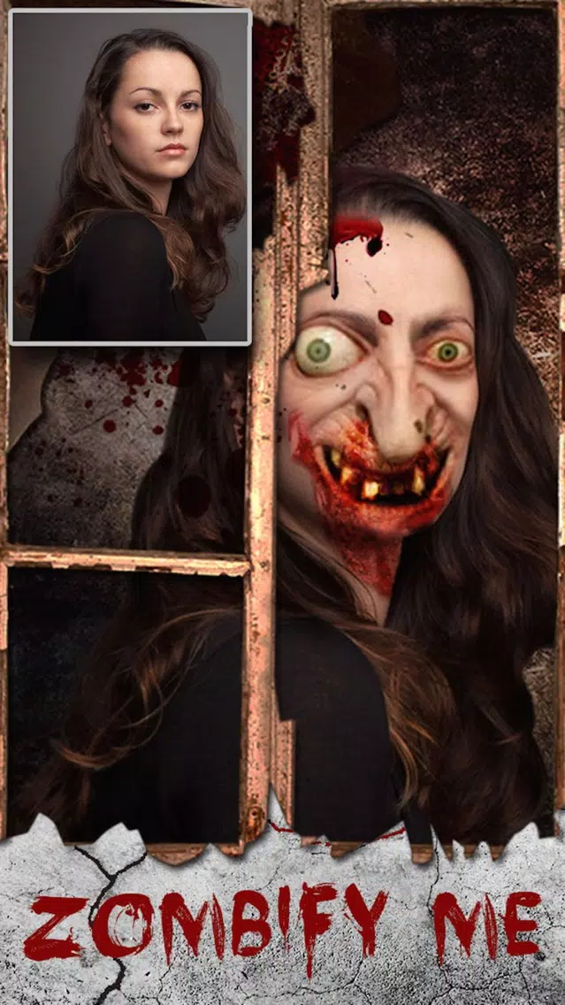 Screenshot di Zombie My Face - Get Zombified Face Effects,Filters,doodle & Stickers Photo Camera Booth Editor