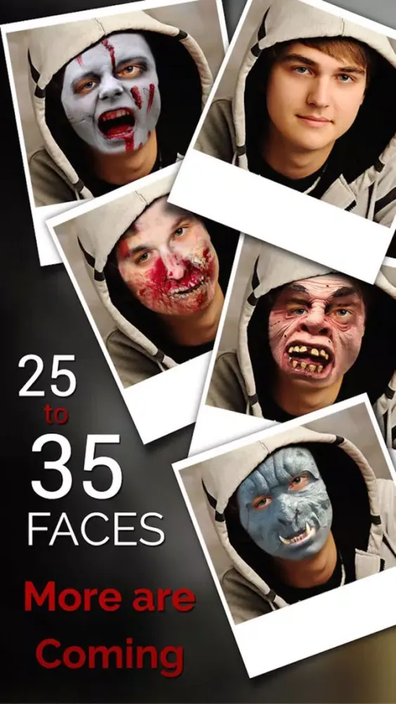 Zombie My Face - Get Zombified Face Effects,Filters,doodle & Stickers Photo Camera Booth Editor应用截图