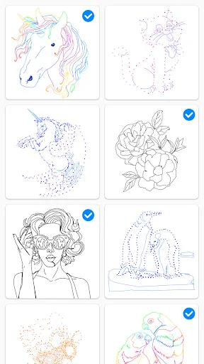 Dot to Dot to Coloring Screenshots