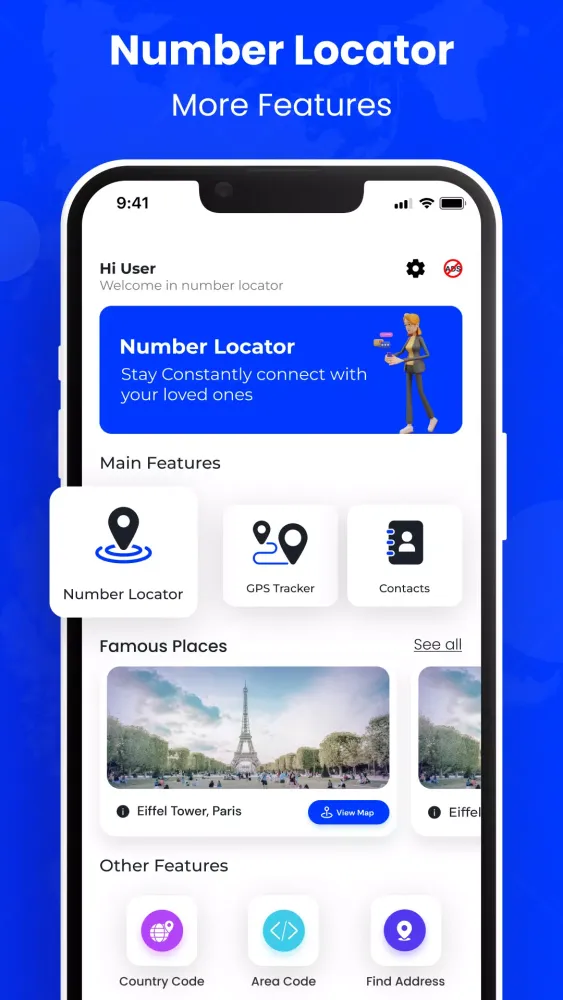 Mobile Number Locator App Screenshots