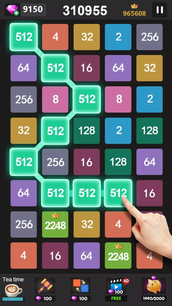 Zrzuty ekranu 2248 - 2048 puzzle games