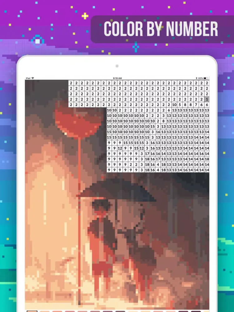Zrzuty ekranu Number Coloring - Illustration iPad 