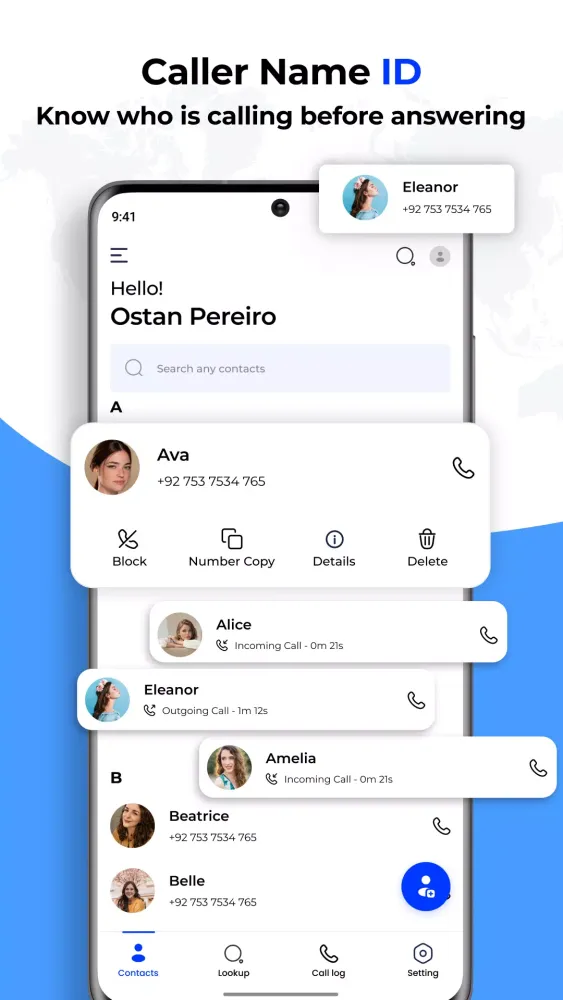 Tangkapan skrin Caller Name ID: Number Lookup