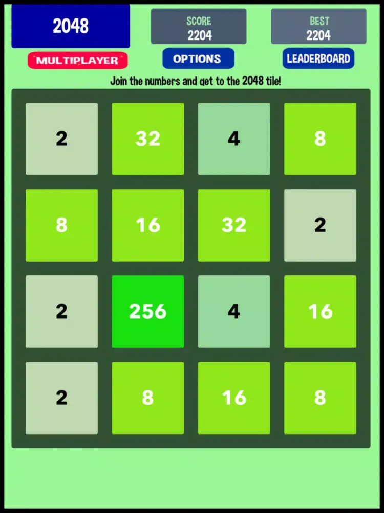 A Multiplayer 2048 Number Puzzle & Logic Games for Free iPad 應用截圖