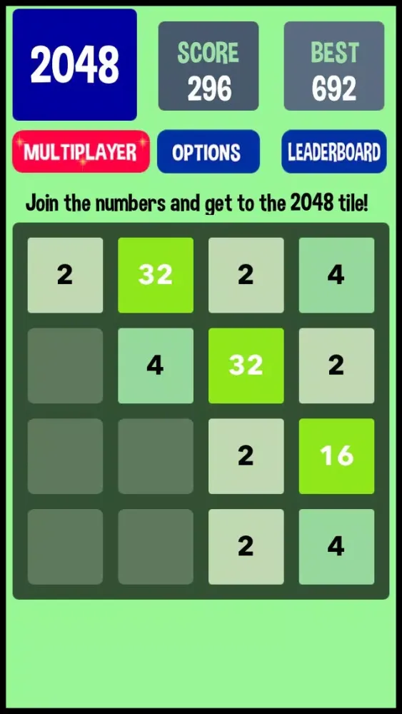 A Multiplayer 2048 Number Puzzle & Logic Games for Free應用截圖
