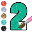 Glitter Number & ABC Coloring