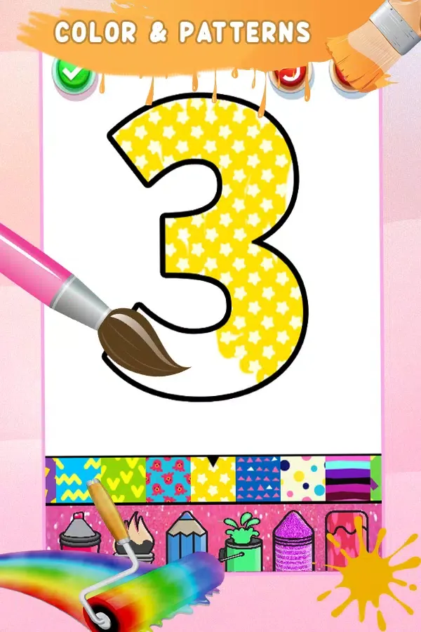 Captures d'écran de Glitter Number & ABC Coloring