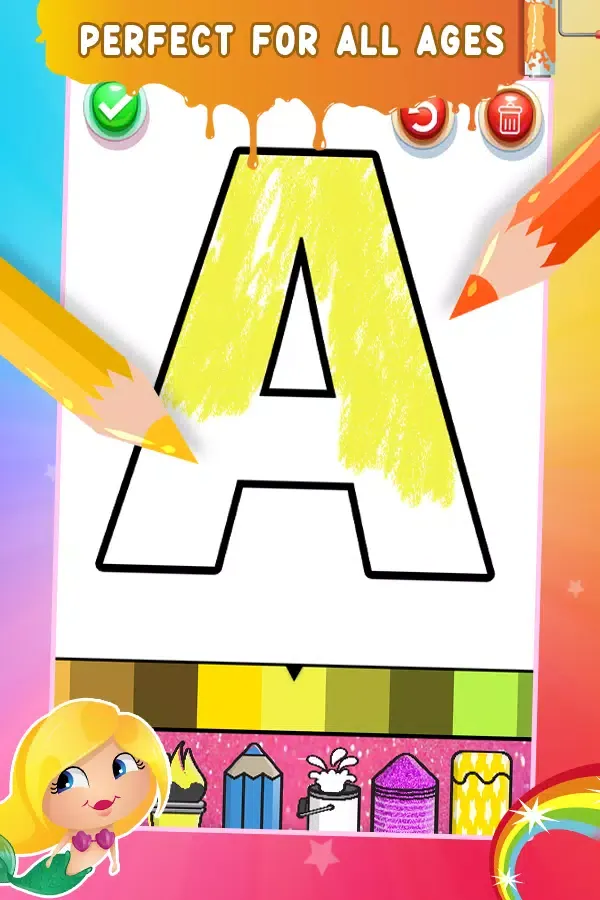 Captures d'écran de Glitter Number & ABC Coloring