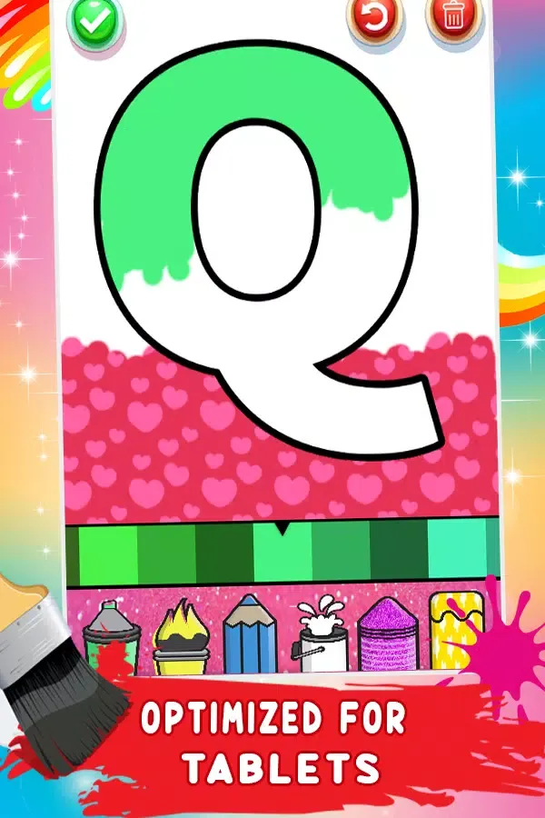 Captures d'écran de Glitter Number & ABC Coloring