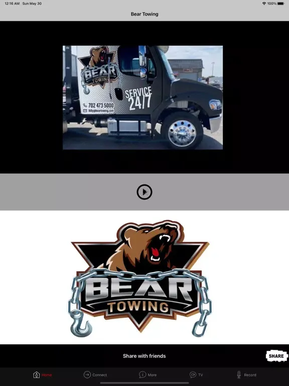 Bear Towing iPad  Screenshots