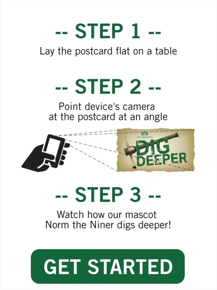 ภาพหน้าจอของ UNCC Dig Deeper iPad 