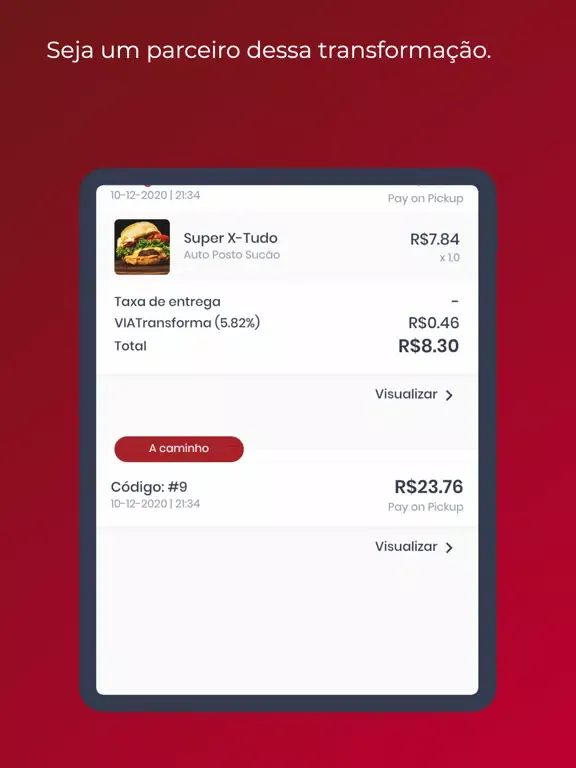 VIA para Entregadores iPad  Ekran Görüntüleri
