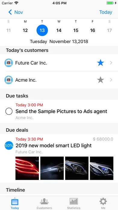 ภาพหน้าจอของ CRM360 - Customer Manager