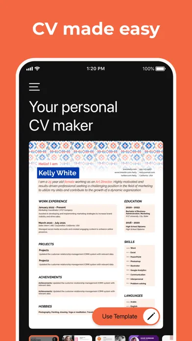 Ảnh chụp màn hình của Maseerah - AI Resume Builder