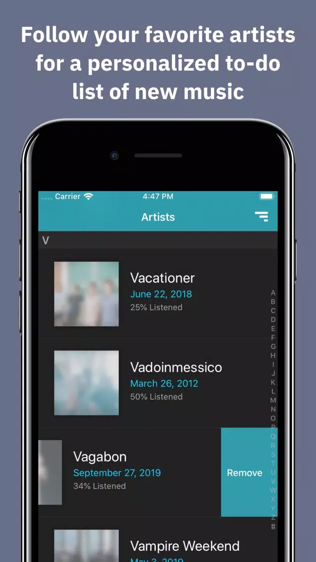 Numu - New Music Tracker Screenshots