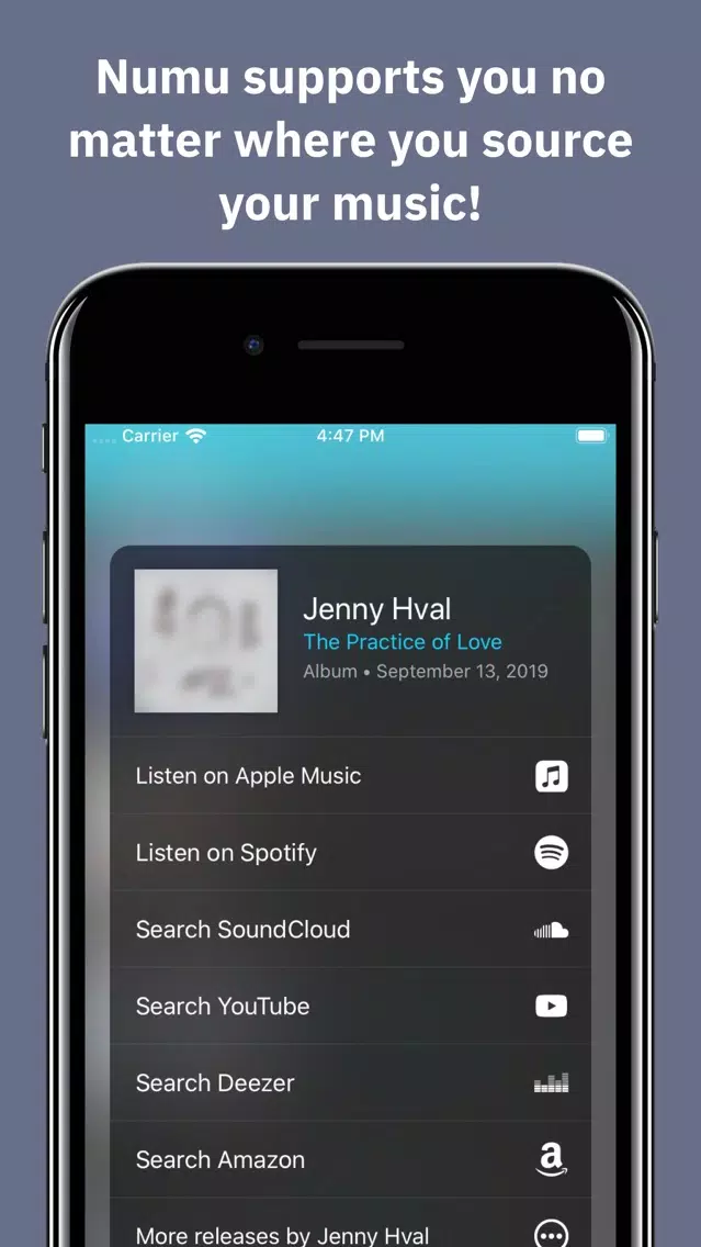 Numu - New Music Tracker Screenshots