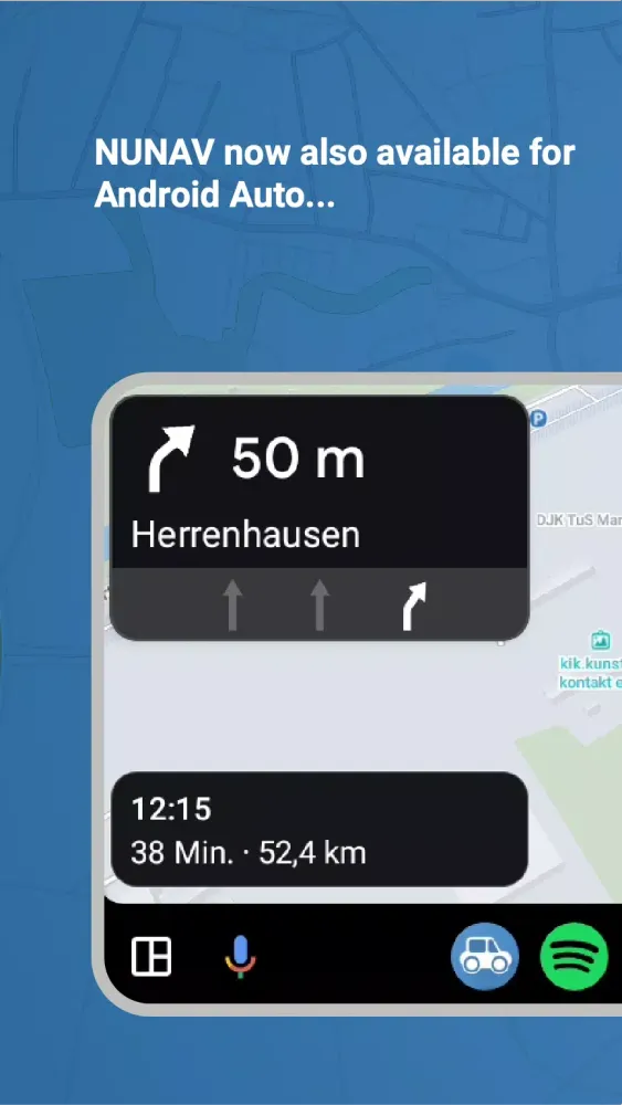 NUNAV Navigation Screenshots