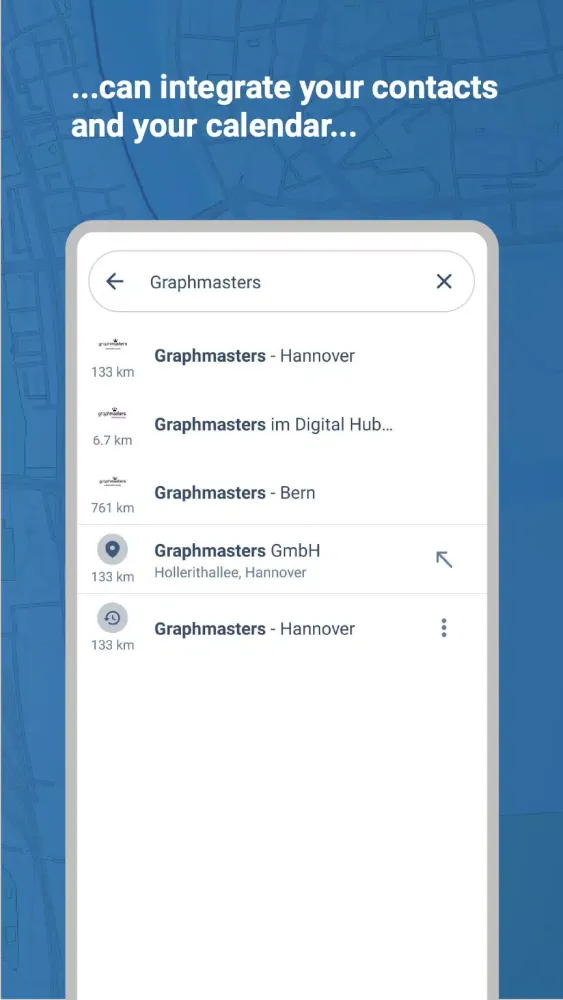 NUNAV Navigation Screenshots