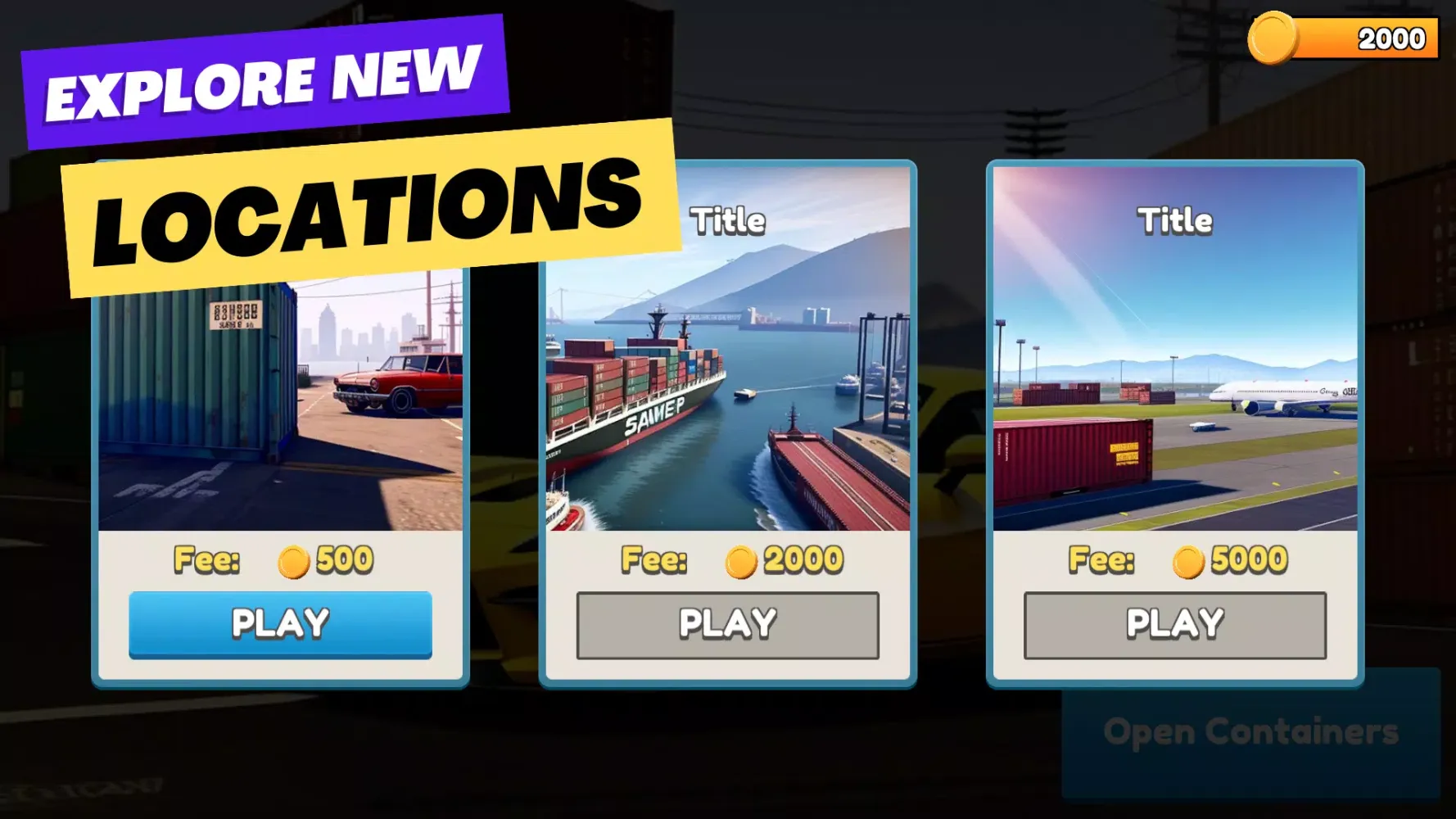 Tangkapan skrin Bid & Win: Car Containers Wars