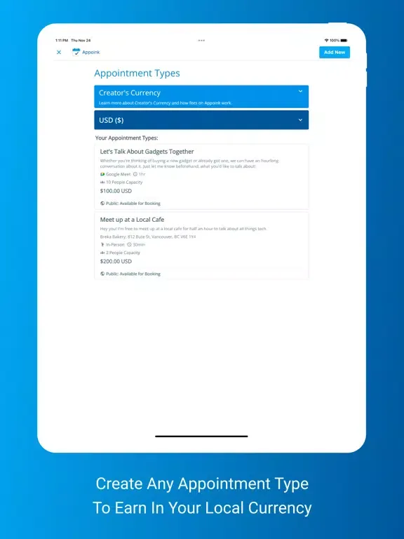 Zrzuty ekranu Appoink iPad 