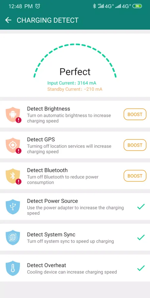 Capturas de tela do Fast Charger Pro