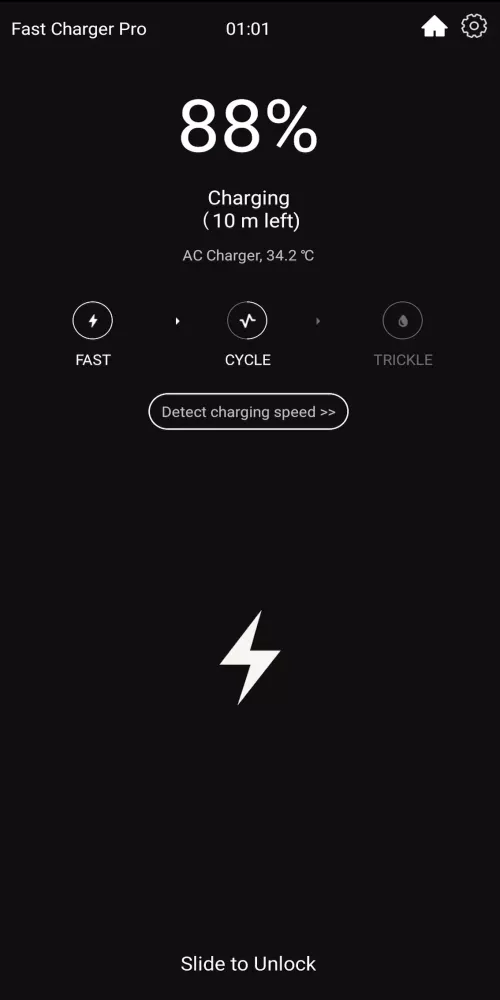 Capturas de tela do Fast Charger Pro