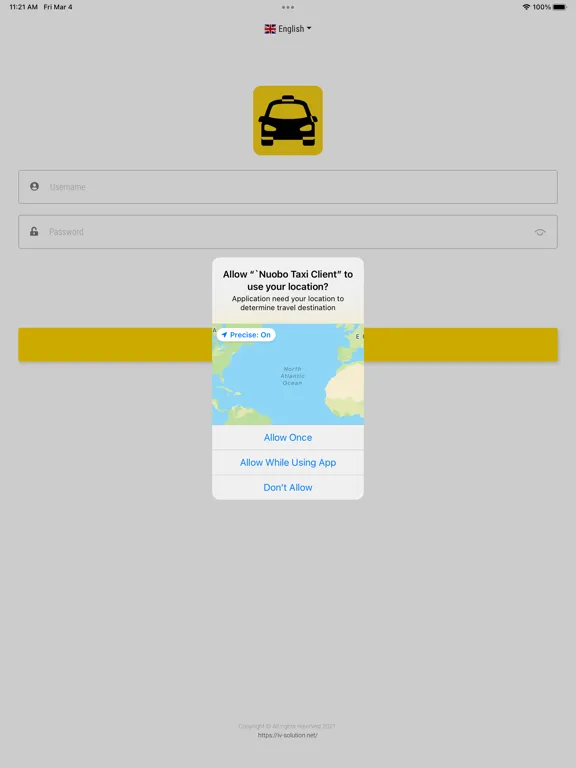 Tangkapan skrin Taxi Lugano Nuovo iPad 
