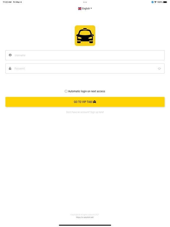Tangkapan skrin Taxi Lugano Nuovo iPad 