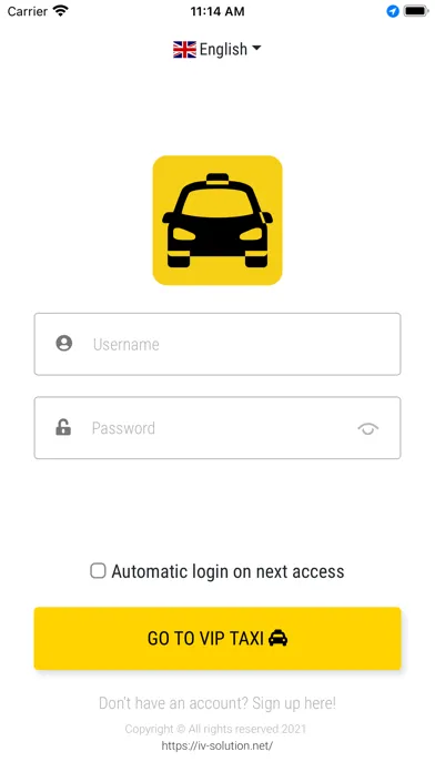 Tangkapan skrin Taxi Lugano Nuovo