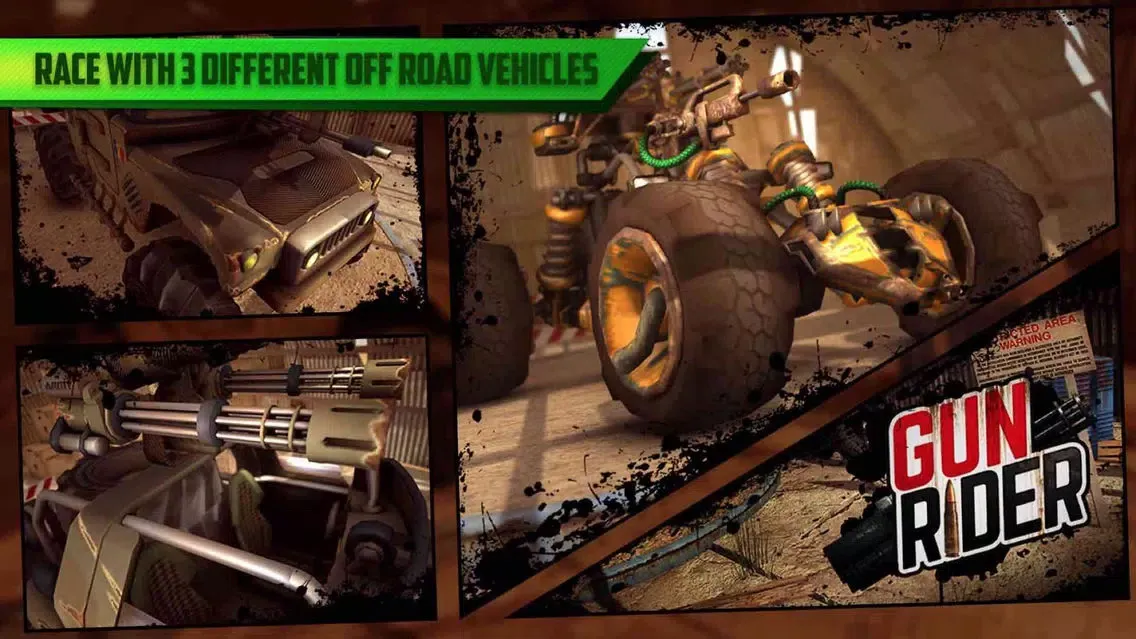 Gun Rider Offroad Destruction Racing سکرین شاٹس