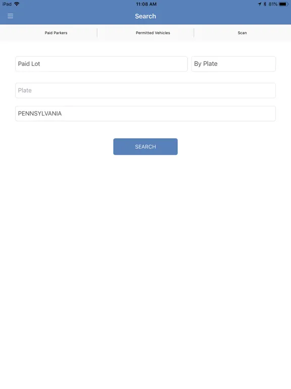 NuPark Enforcement iPad  스크린샷
