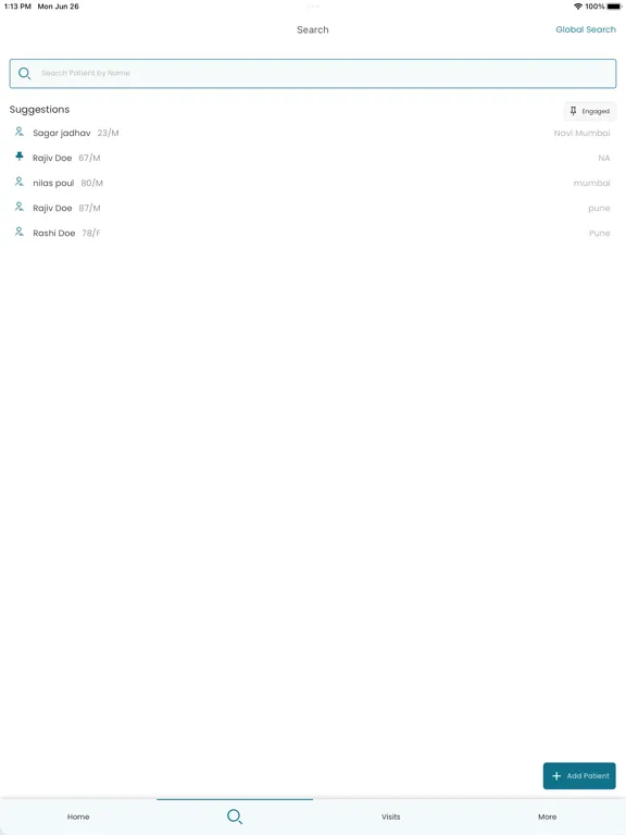 nuQare EMR for Doctors iPad  স্ক্রিনশট