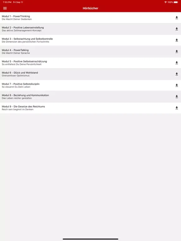 Ảnh chụp màn hình của NUR HEUTE Training iPad 