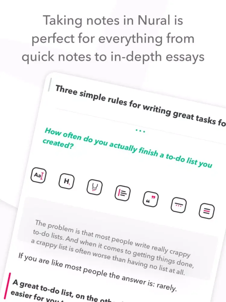 Nural - Tasks, Notes, Messages iPad  スクリーンショット